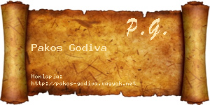 Pakos Godiva névjegykártya
